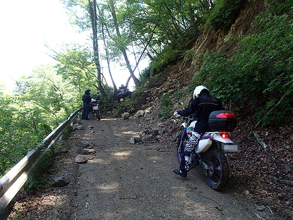 崖崩れトラップ